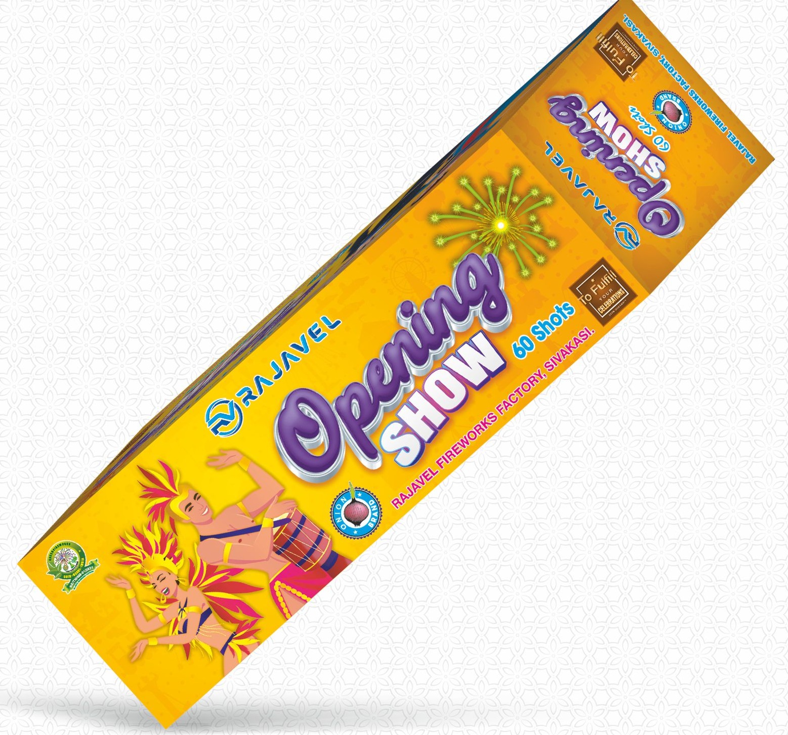 Premium 60 Shots Multicolors with Crackling